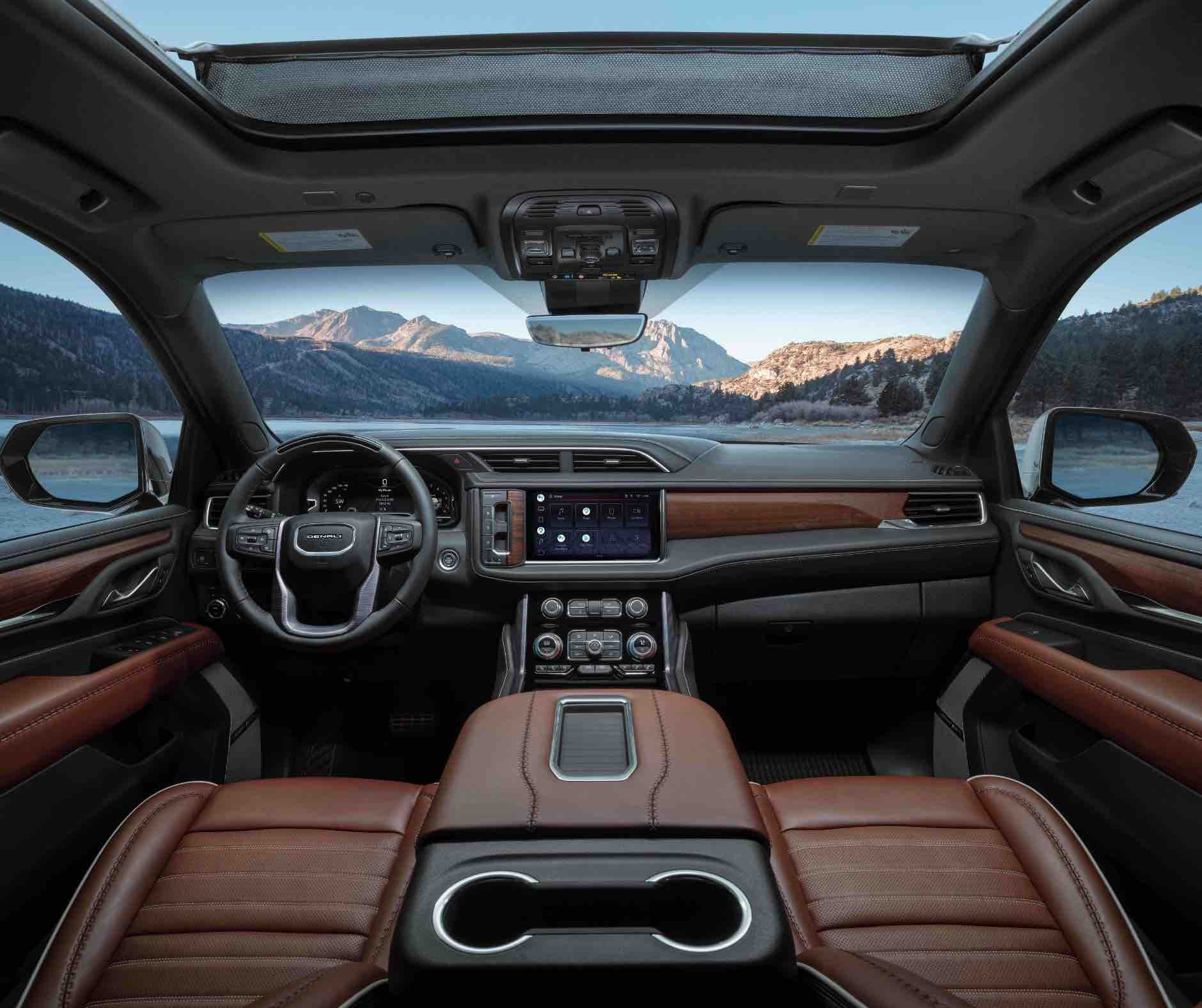Interior of the 2023 GMC Yukon Denali Ultimate for sale at McLarty Daniel Buick GMC in Bentonville, AR