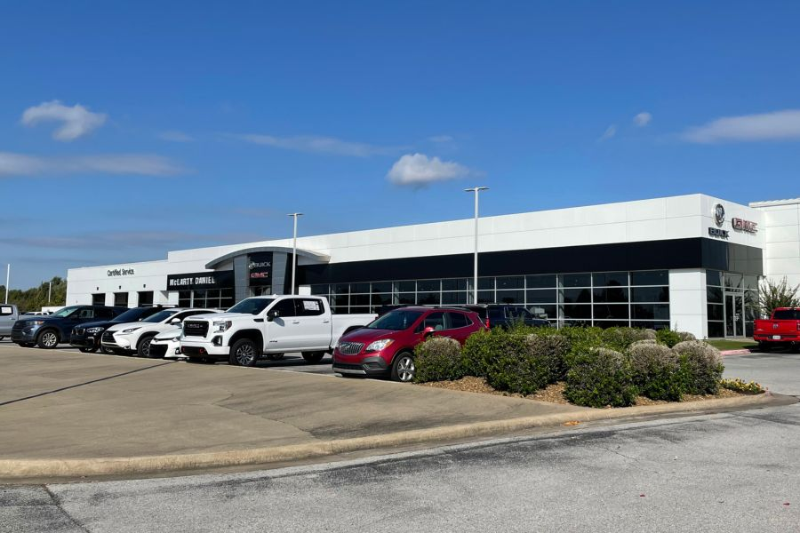 The front of McLarty Daniel Buick GMC in Bentonville, Arkansas