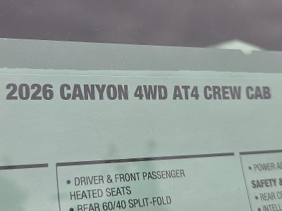 2026 GMC Canyon AT4