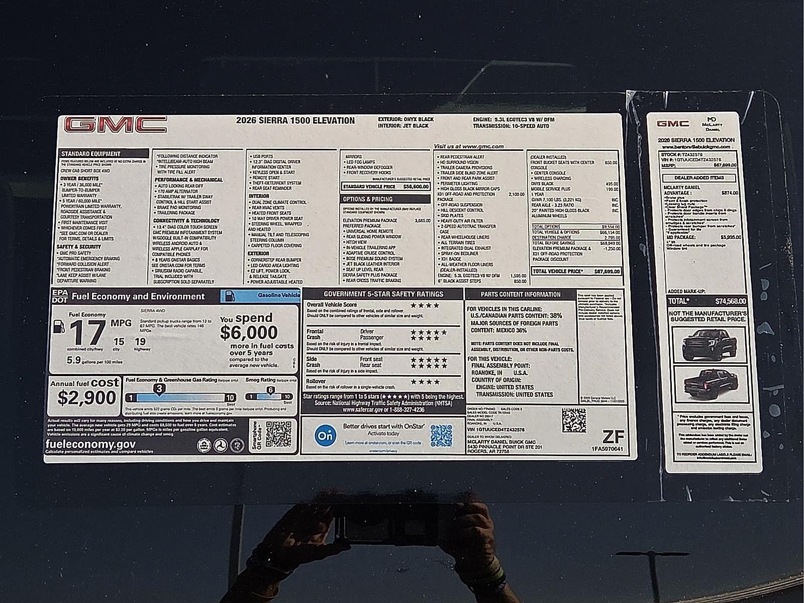 2026 GMC Sierra 1500 Elevation