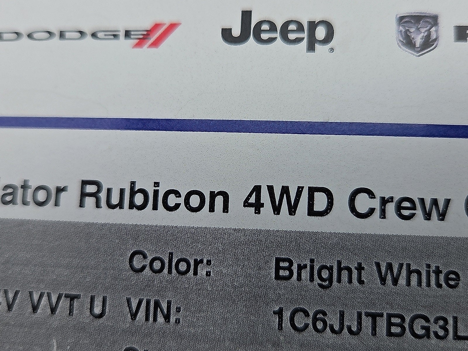 2020 Jeep Gladiator Rubicon 4X4