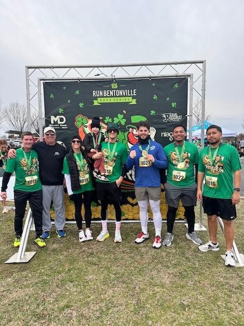 McLarty Daniel Buick GMC employees at the Run Fayetteville 5K for St. Patrick's Day