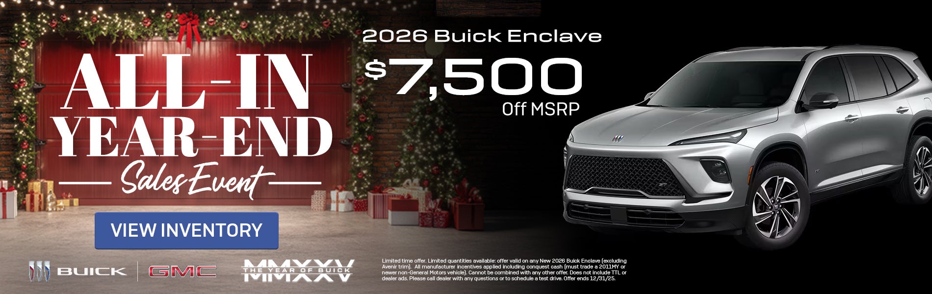 2026 Buick Enclave $7500 Off Msrp