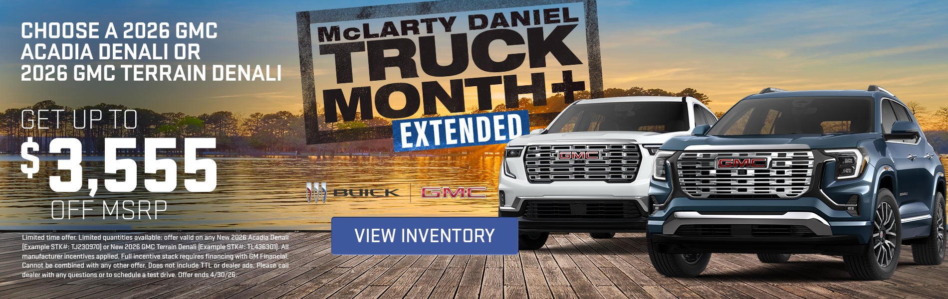 2026 GMC Acadia Denali or 2026 GMC Terrain Denali