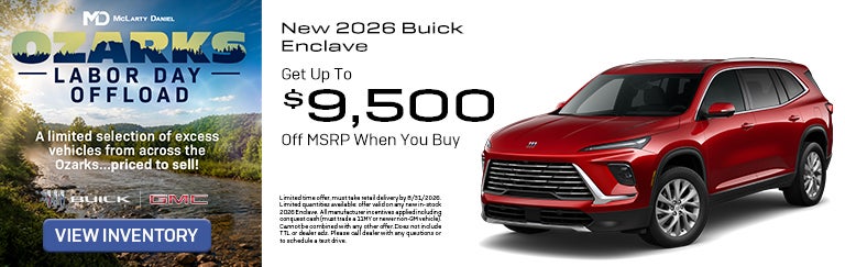 Buy a new 2026 Buick Enclave and take $9,500 off MSRP!