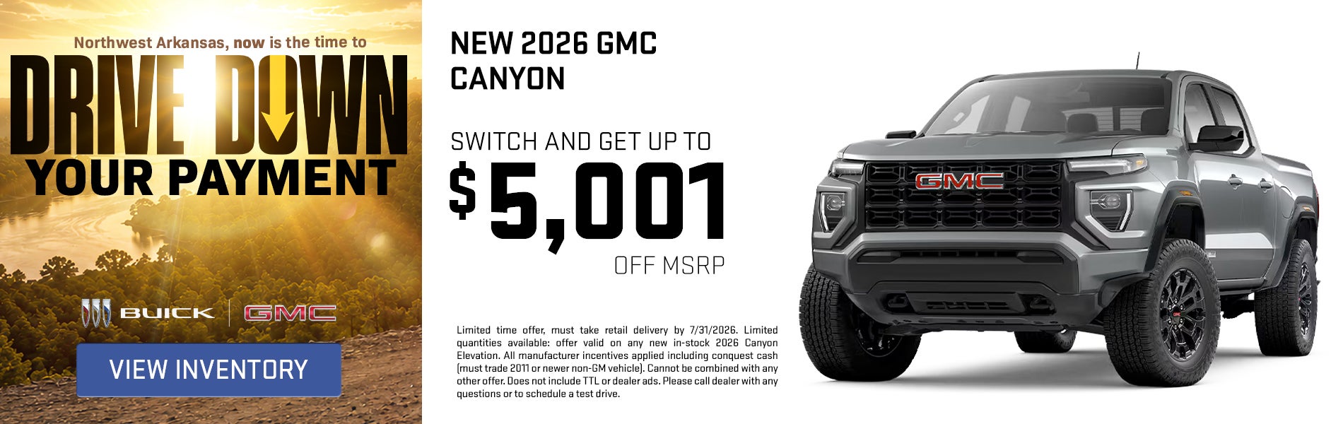 New 2026 GMC Canyon