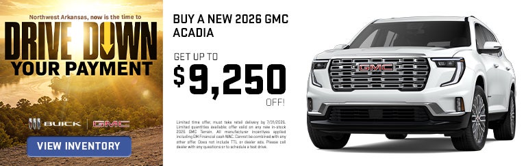New 2026 GMC Acadia