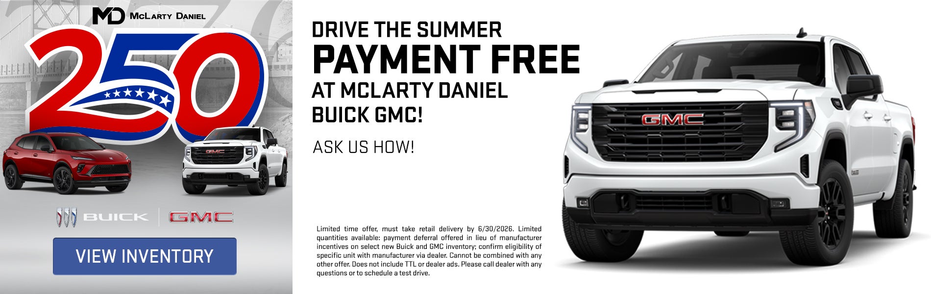 No Payments All Summer Long
