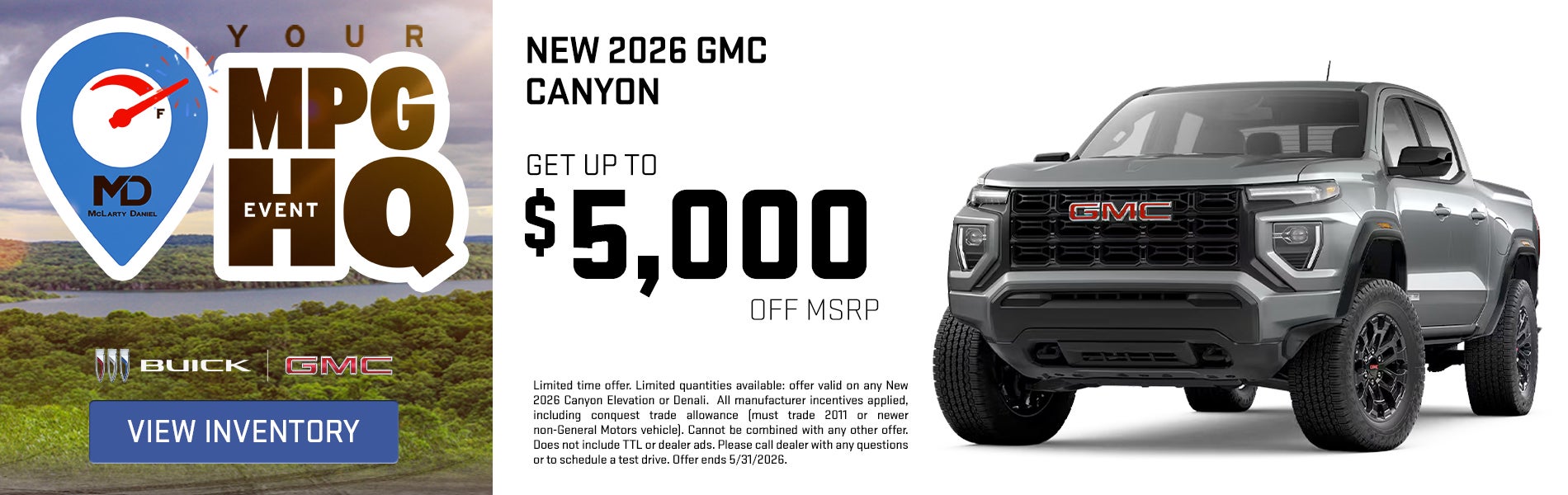 New 2026 GMC Canyon