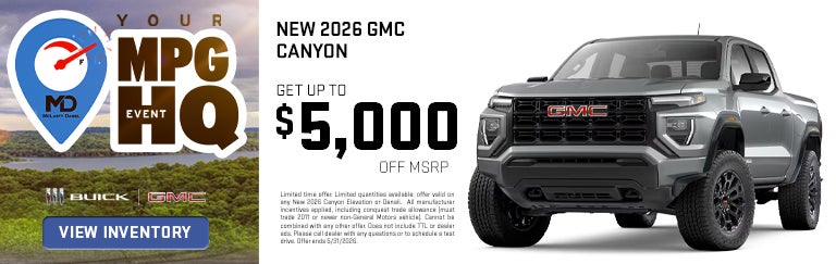 New 2026 GMC Canyon